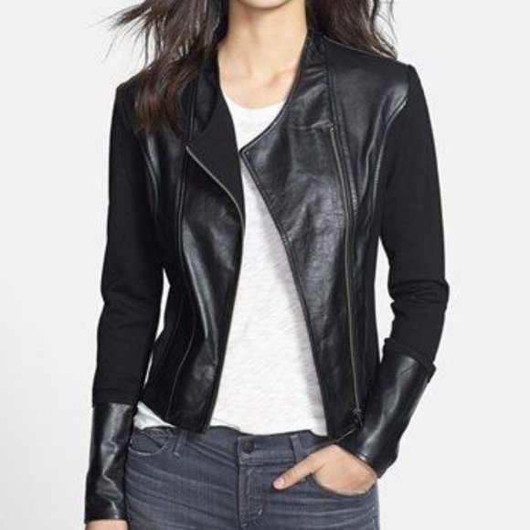 LAmade Jackets & Blazers - LAMADE Ponte & Leather Jacket